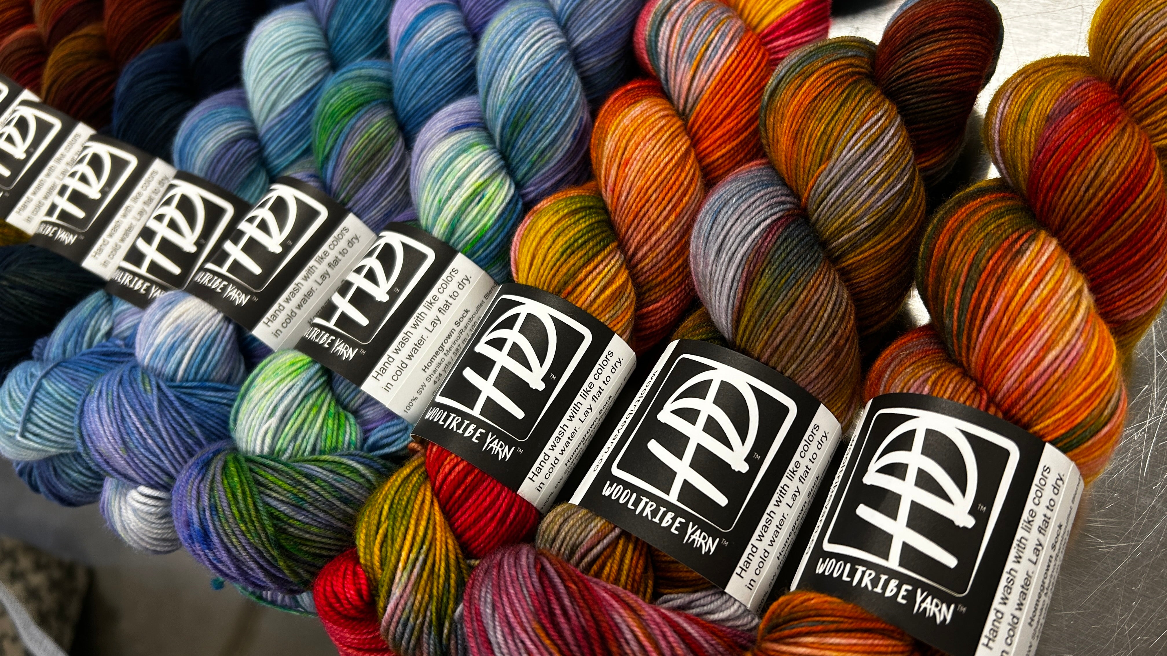 Gorgeous hand dyed yarn from WoolTribe