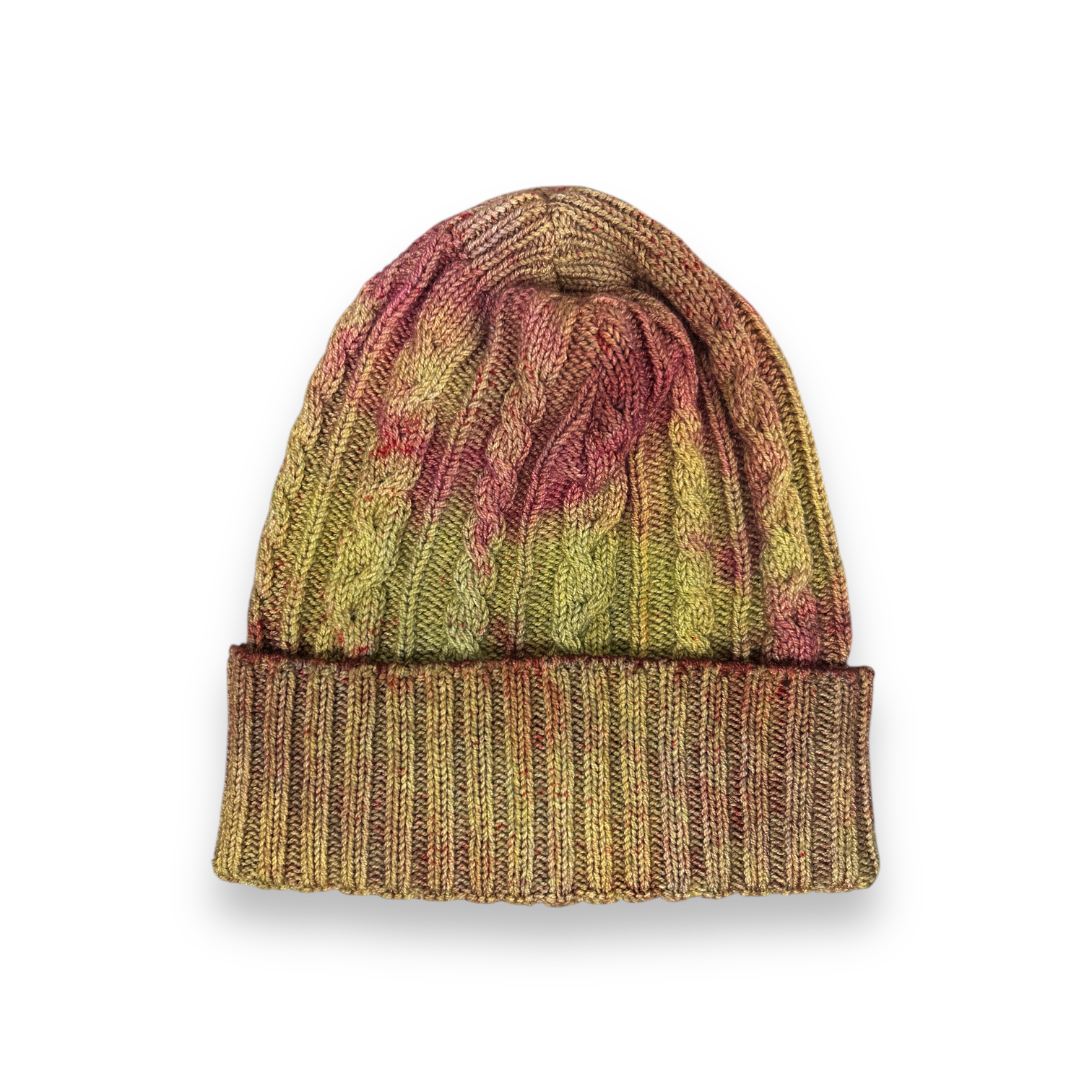 Hats-Moss Flower WoolTribe Original Cable Beanie-WOOLTRIBE