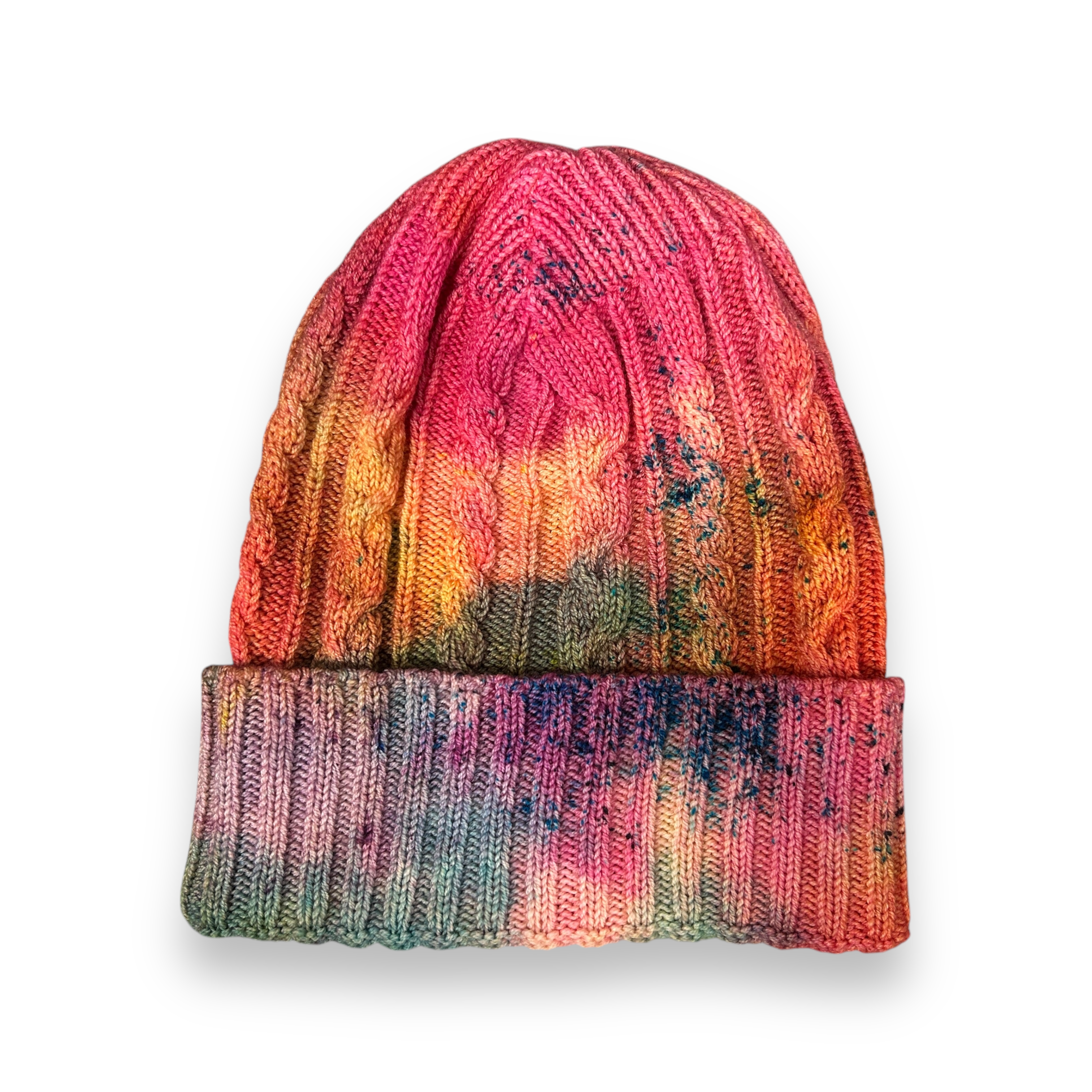 Hats-Tutti Fruiti WoolTribe Original Cable Beanie-WOOLTRIBE