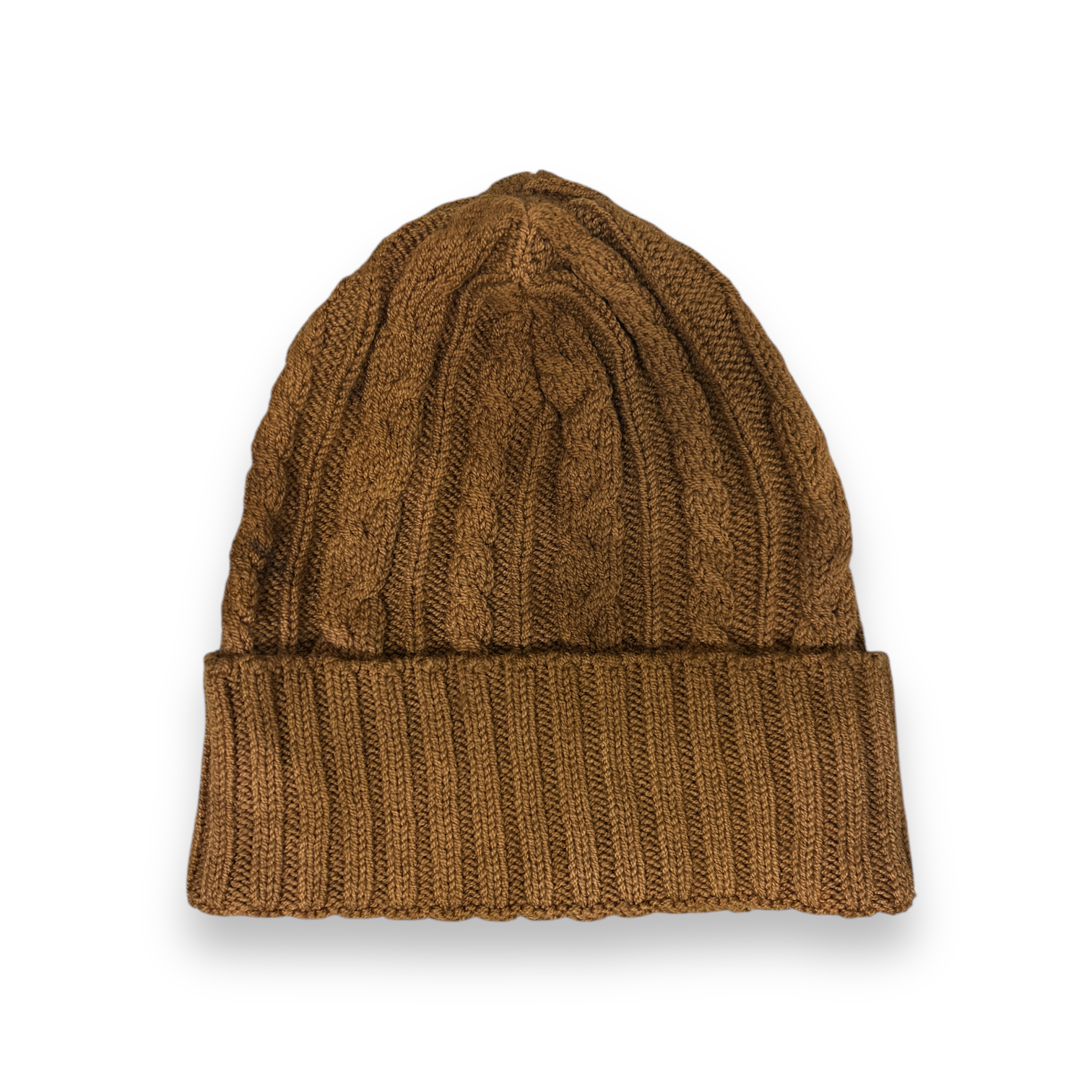 Hats-Walnut Brown WoolTribe Original Cable Beanie-WOOLTRIBE