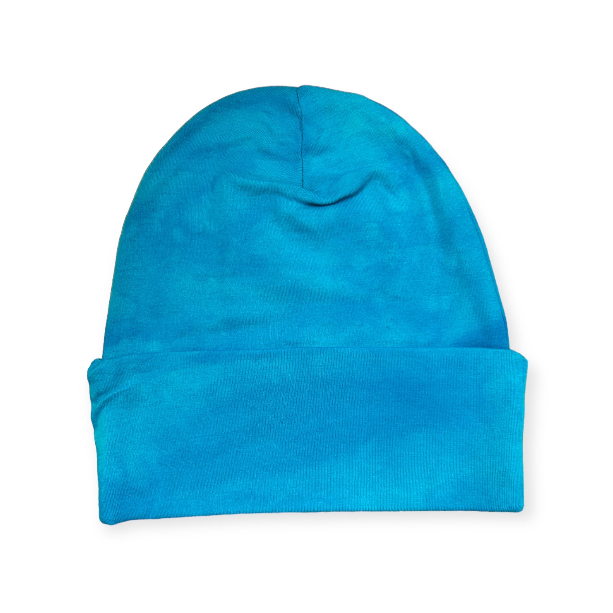 -Blue Beauty Organic Cotton Beanie-WOOLTRIBE