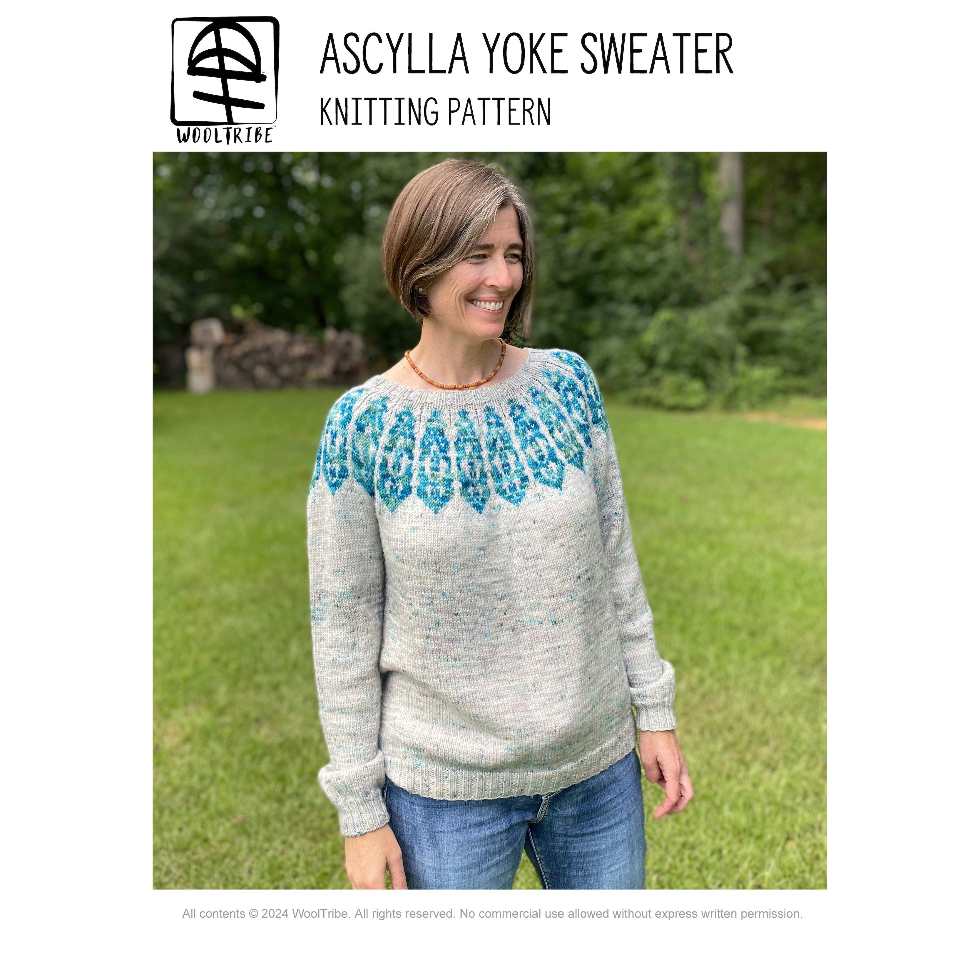 Patterns-Ascylla Pullover Knitting Pattern-WOOLTRIBE