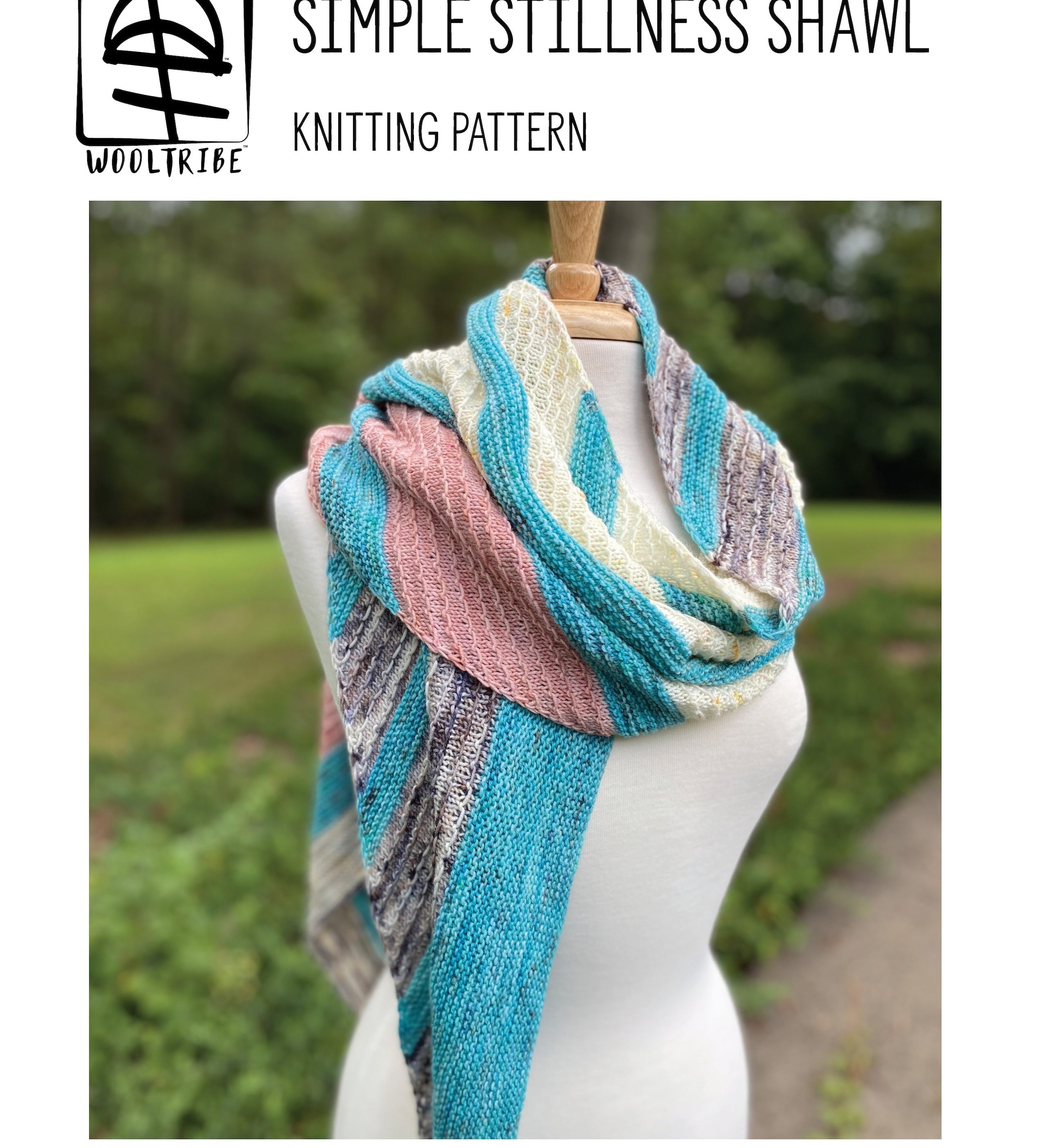 Patterns-Simple Stillness Shawl Knitting Pattern-WOOLTRIBE